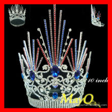 Colored Fashion rhinestone concours et mariage tiara couronne